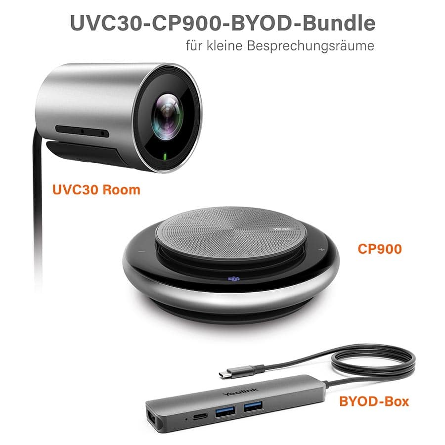 Yealink UVC30-CP900-BYOD-Bundle für kleine Besprechungsräume