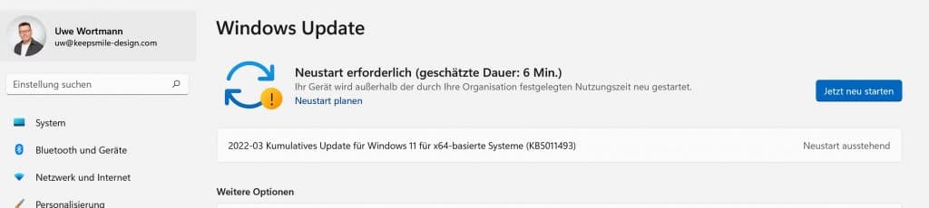 Fenster für Windows-Update - Windows 11