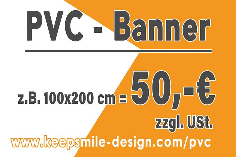Angebot PVC-Werbebanner / PVC-Planen bei Keepsmile Design in Castrop-Rauxel