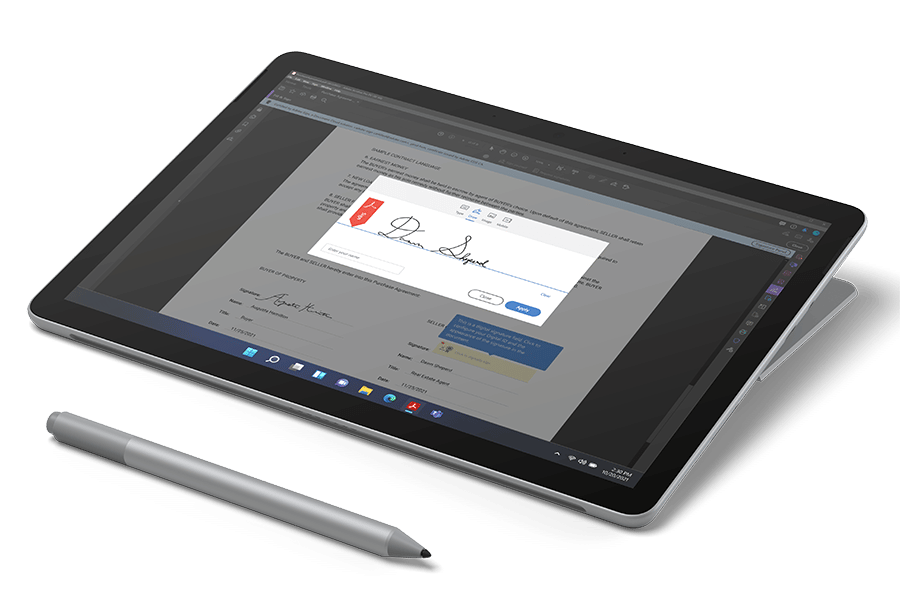 Microsoft Surface Go 3 für Unterschriften - Beratung und Verkauf Keepsmile Design