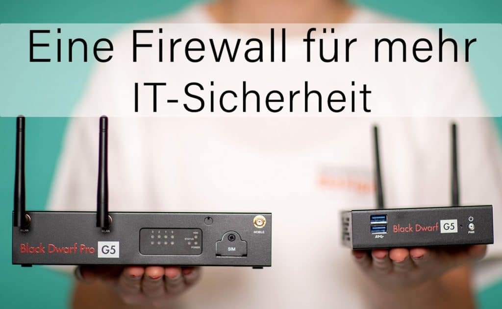 Größenvergleich Securepoint Firewall Black Dwarf G5 und Pro G5